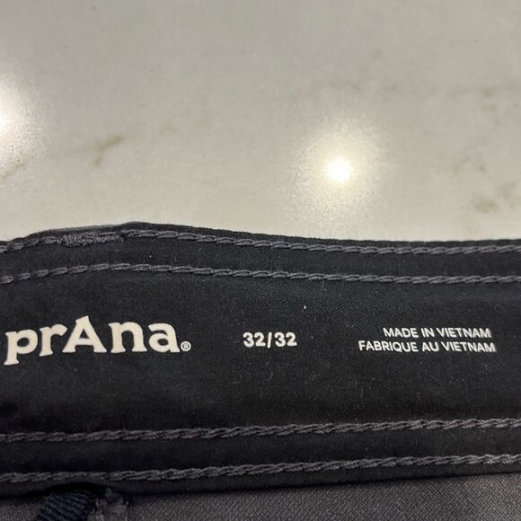 Prana NEW Stretch Zion Pant Mens 32 x 32 Shadow Gray Straight Relaxed Hiking - Picture 14 of 16